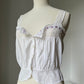 1910s Edwardian Corset Cover with Lilac Ribbon