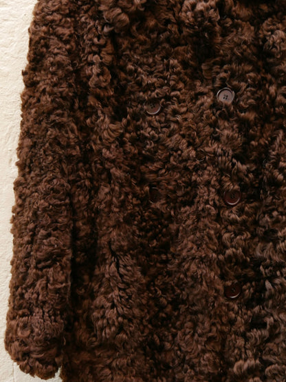 1970s Brown Sheepskin Coat
