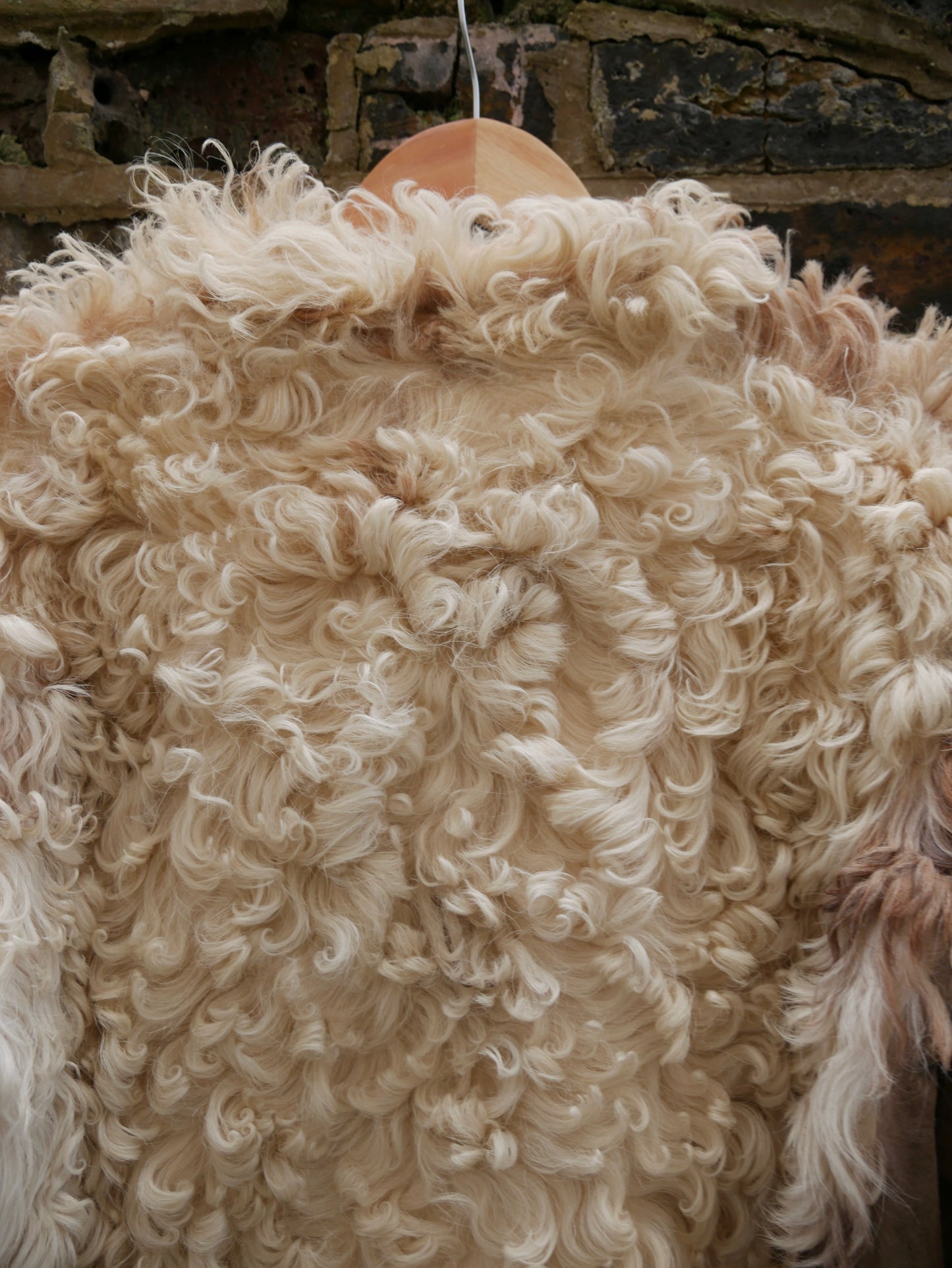 1970s Brown and Cream Sheepskin Coat