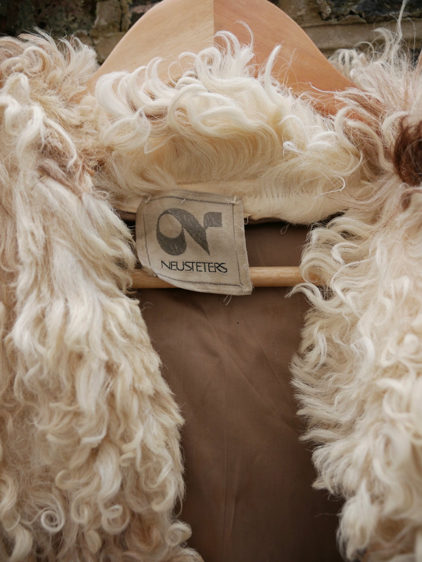 1970s Brown and Cream Sheepskin Coat