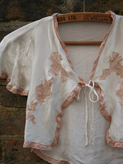 1930s Ultra Cropped Bed Jacket