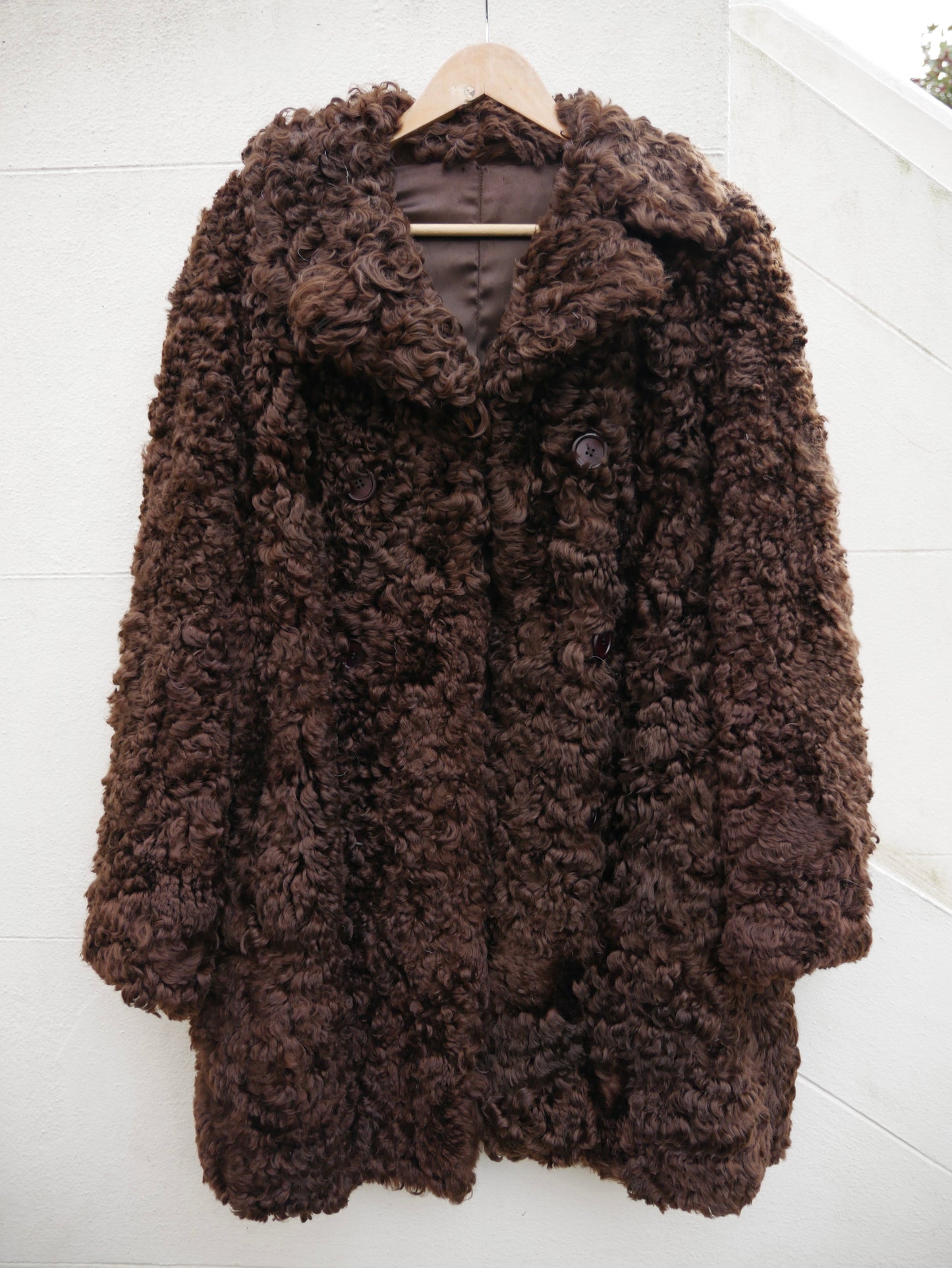 1970s Brown Sheepskin Coat
