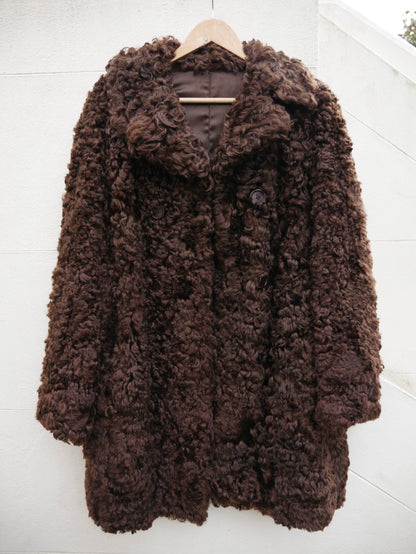1970s Brown Sheepskin Coat