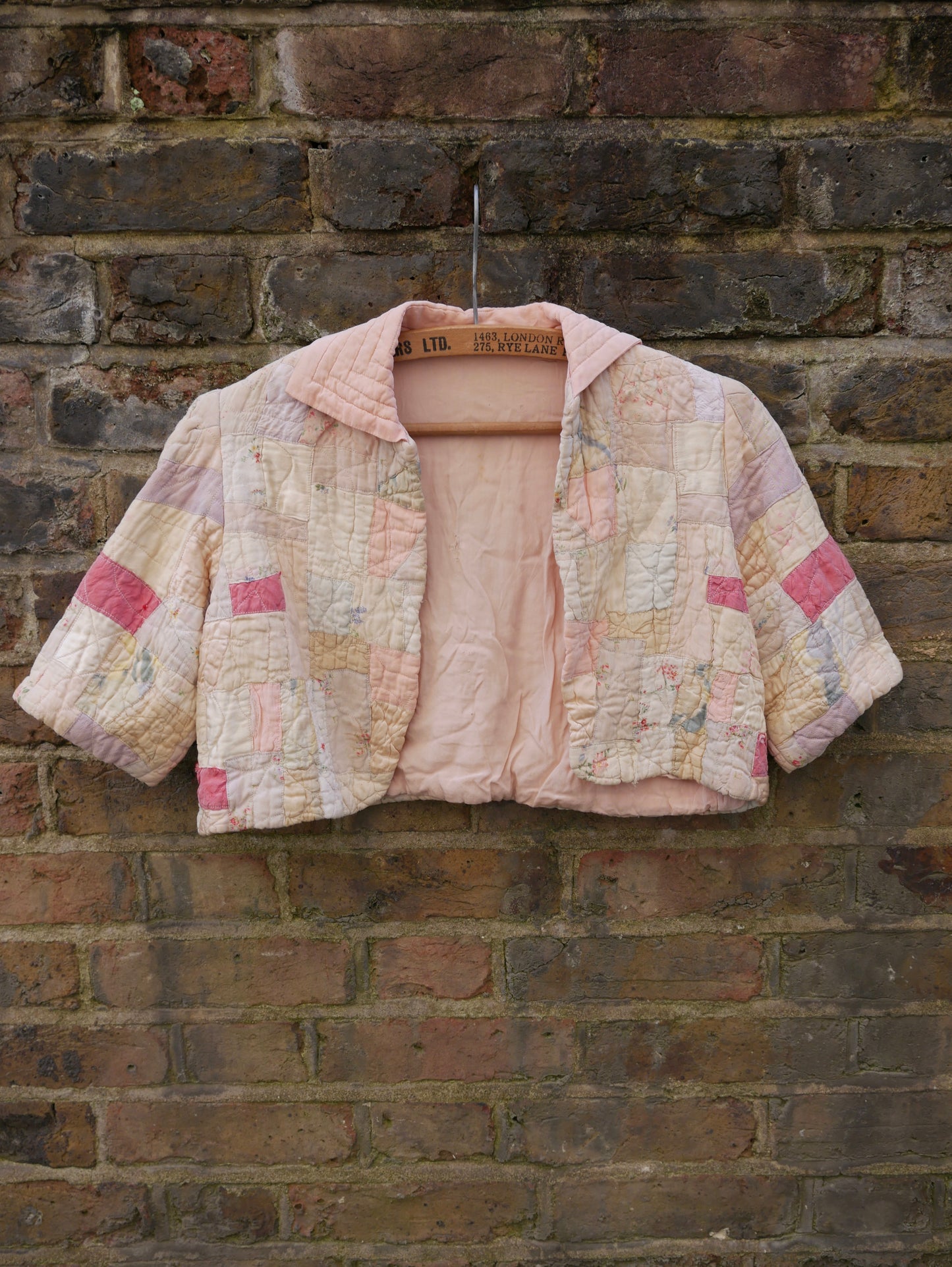 1940s *rare* Antique Patchwork Bed Jacket