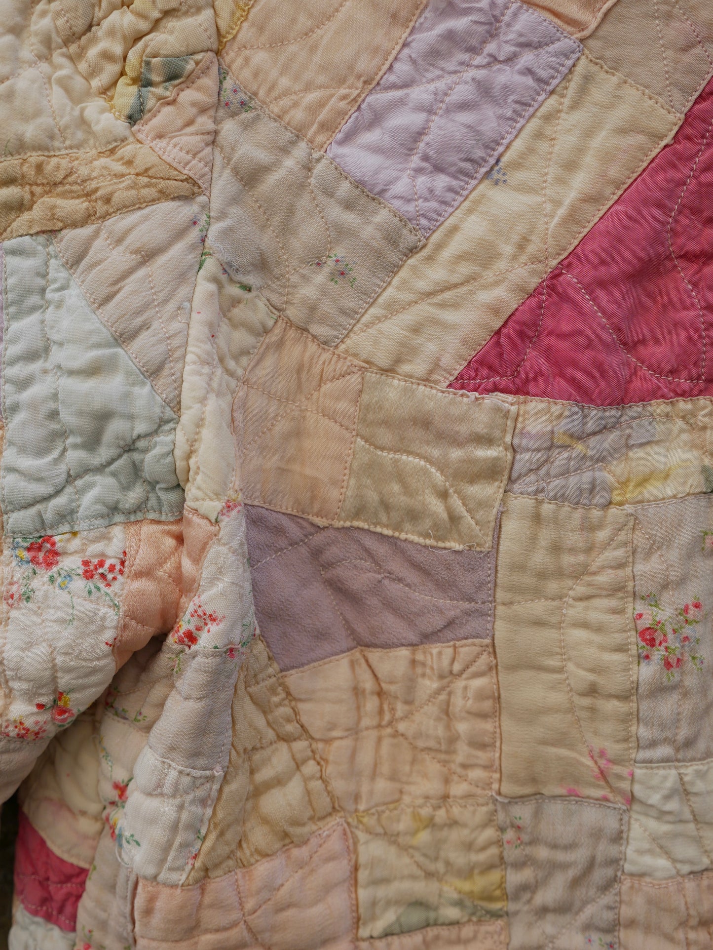 1940s *rare* Antique Patchwork Bed Jacket