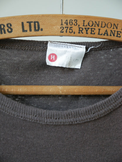 1970s Brown Cotton T-shirt