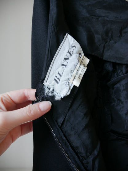 1960s 'Blanes' Wiggle Dress with Feather Hem