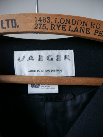 1980s 'Jaeger' Wool Black Blazer