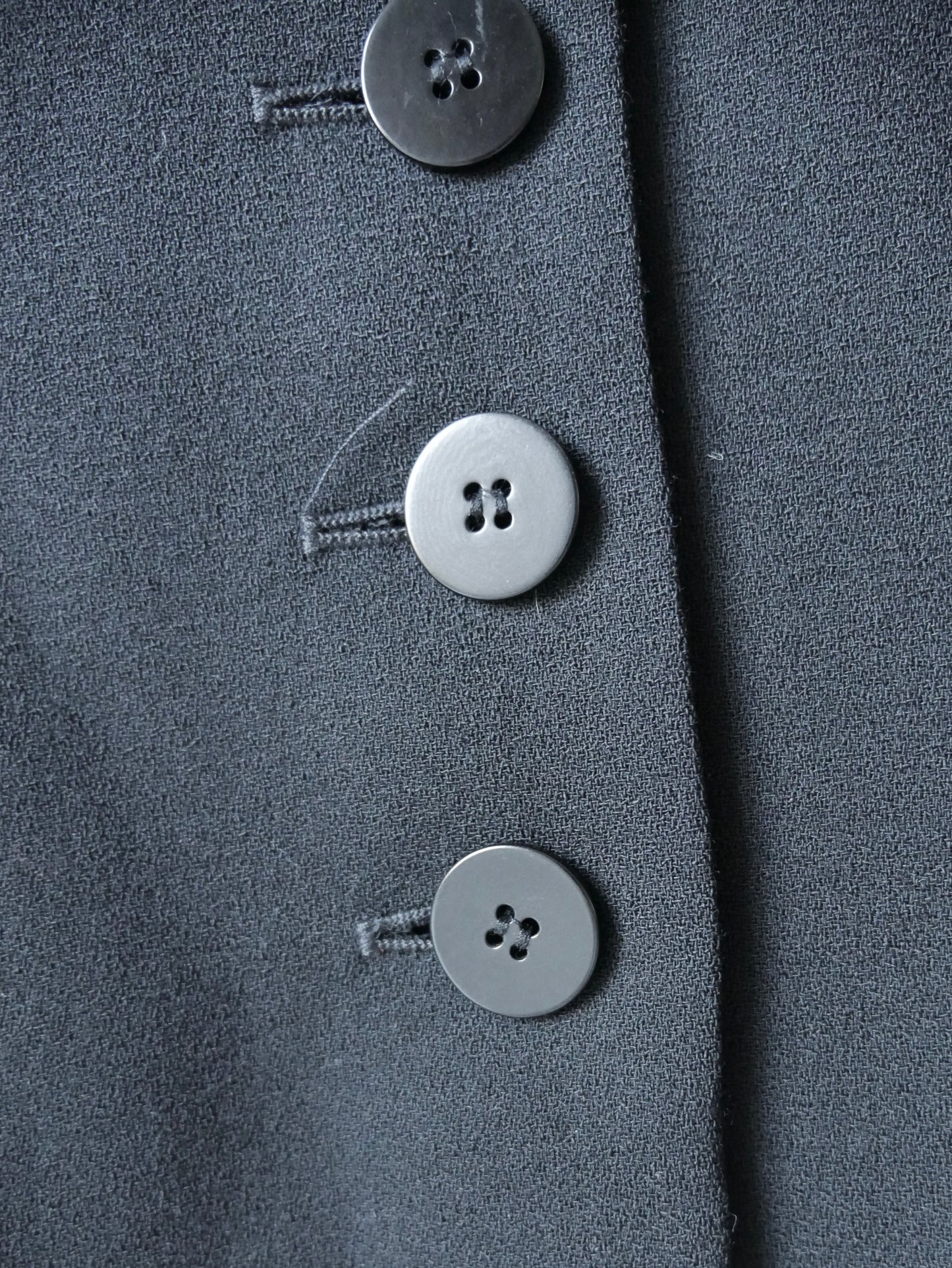 1980s 'Jaeger' Wool Black Blazer