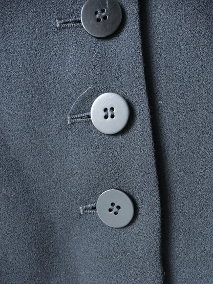 1980s 'Jaeger' Wool Black Blazer