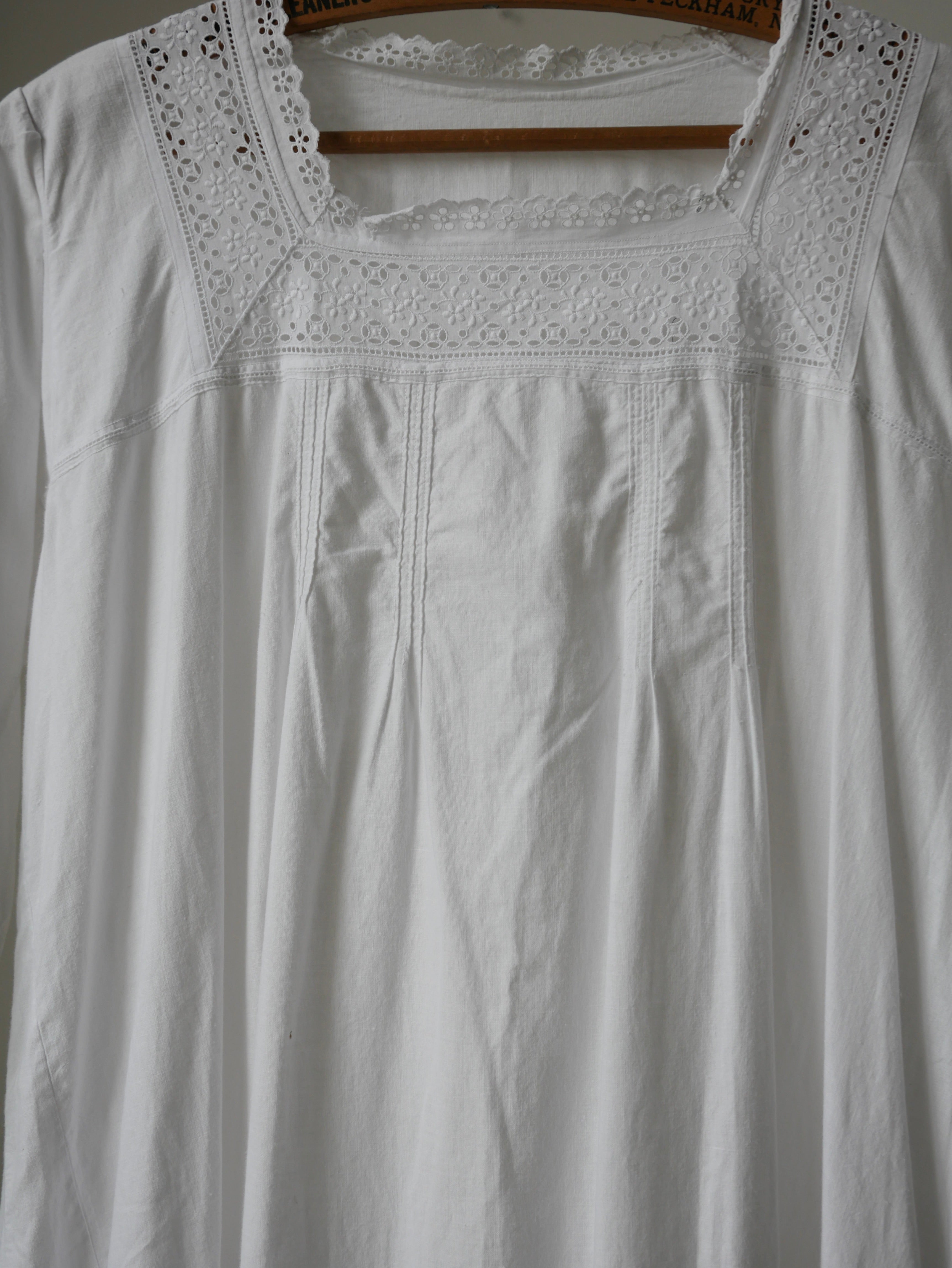 1910s Cotton Nightdress