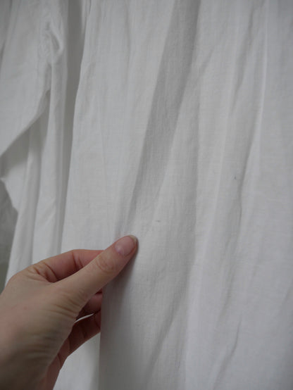 1910s 1920s White Cotton Nightdress