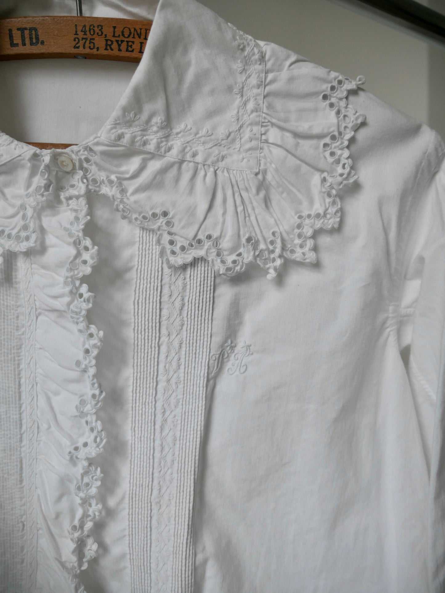1900s Edwardian Cotton Frilled Nightshirt