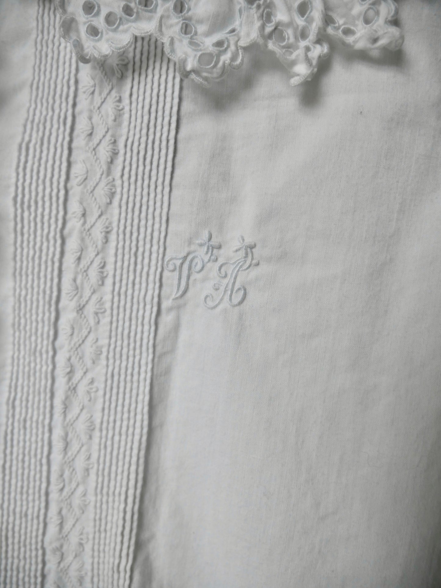 1900s Edwardian Cotton Frilled Nightshirt