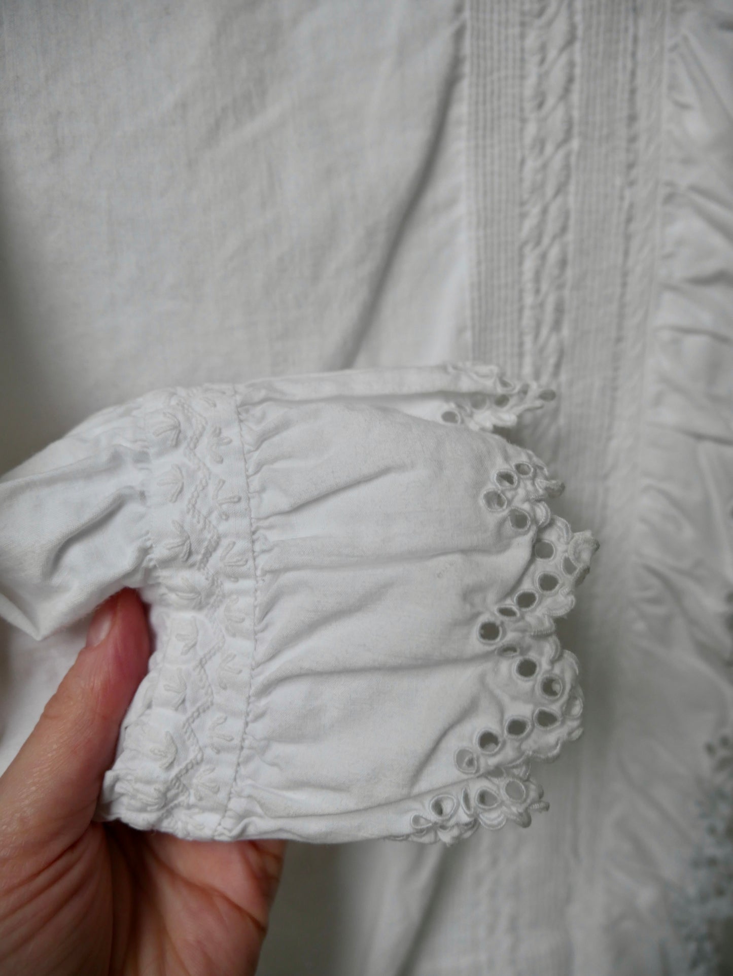 1900s Edwardian Cotton Frilled Nightshirt