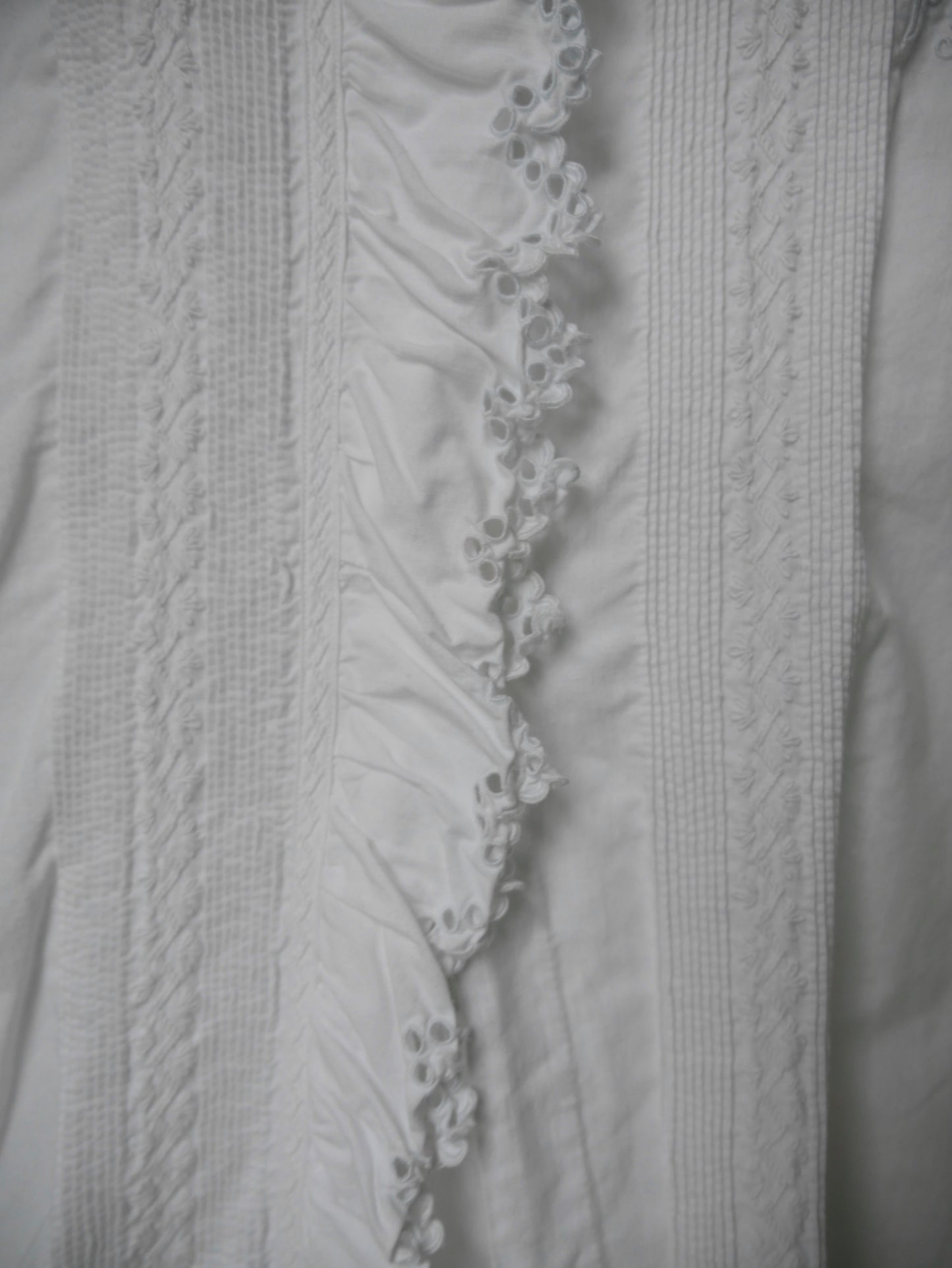 1900s Edwardian Cotton Frilled Nightshirt