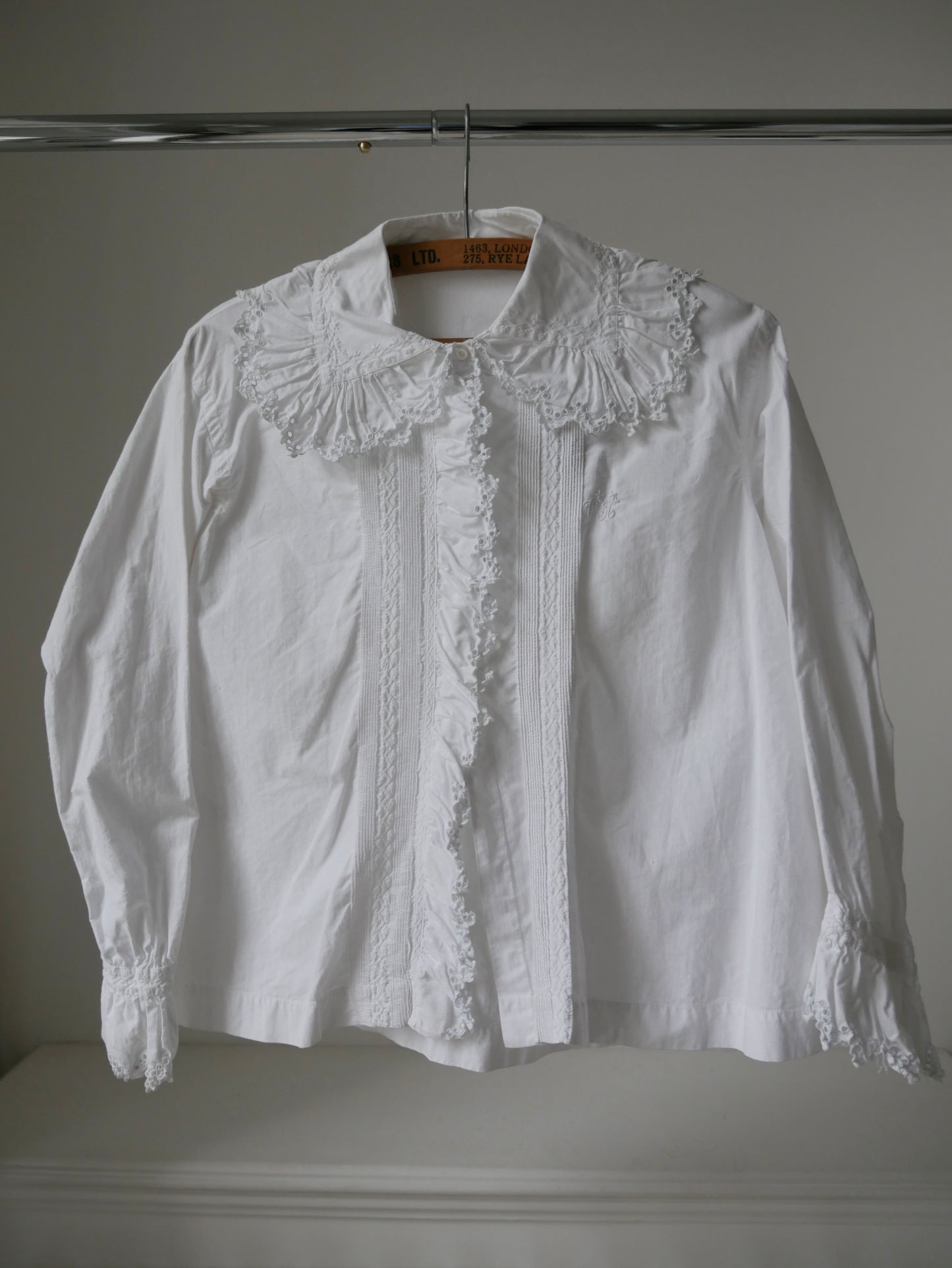 1900s Edwardian Cotton Frilled Nightshirt