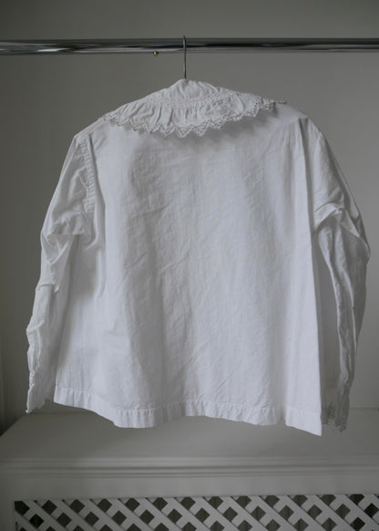 1900s Edwardian Cotton Frilled Nightshirt