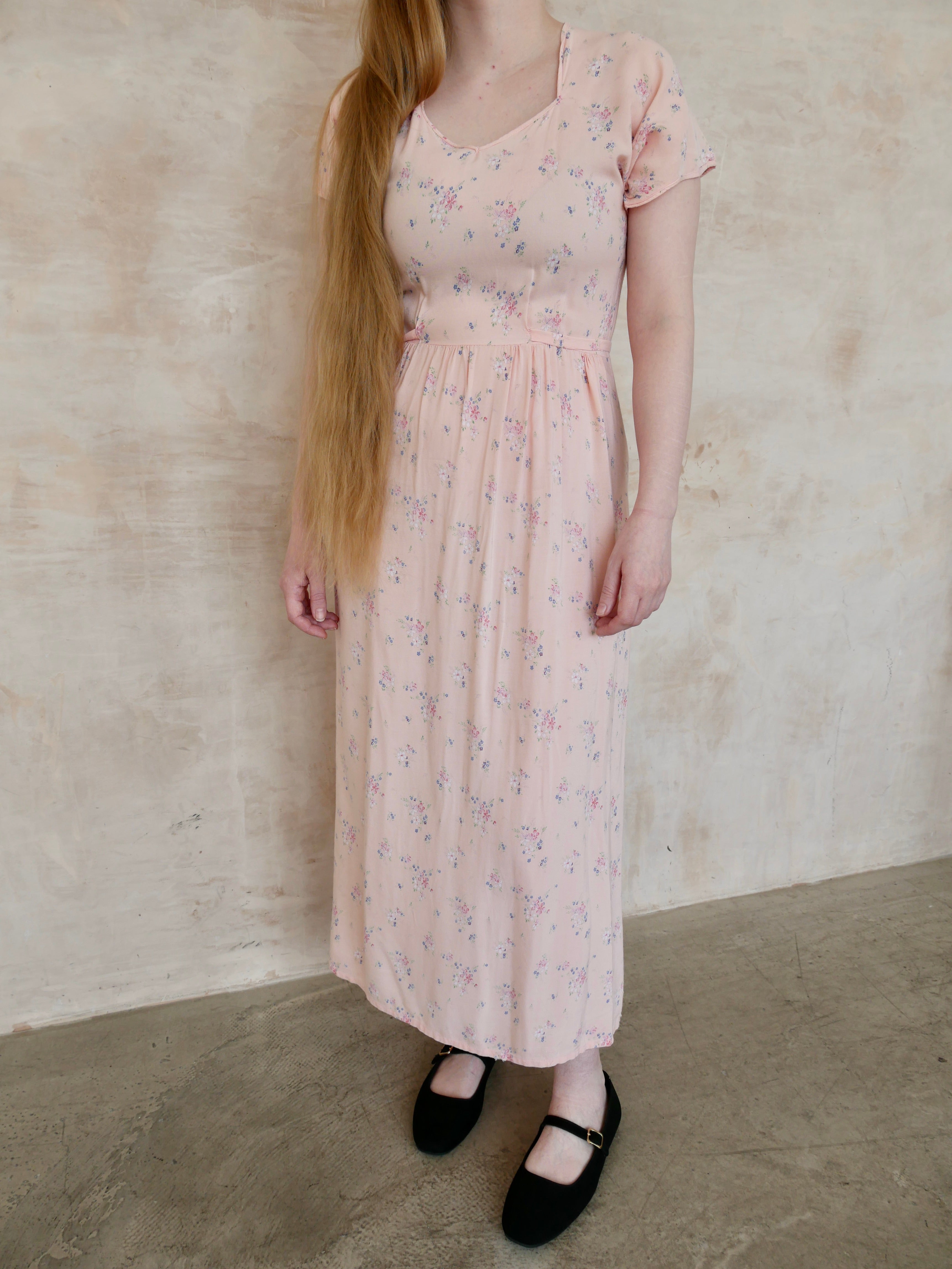 1940s Cotton Ditsy Nightdress