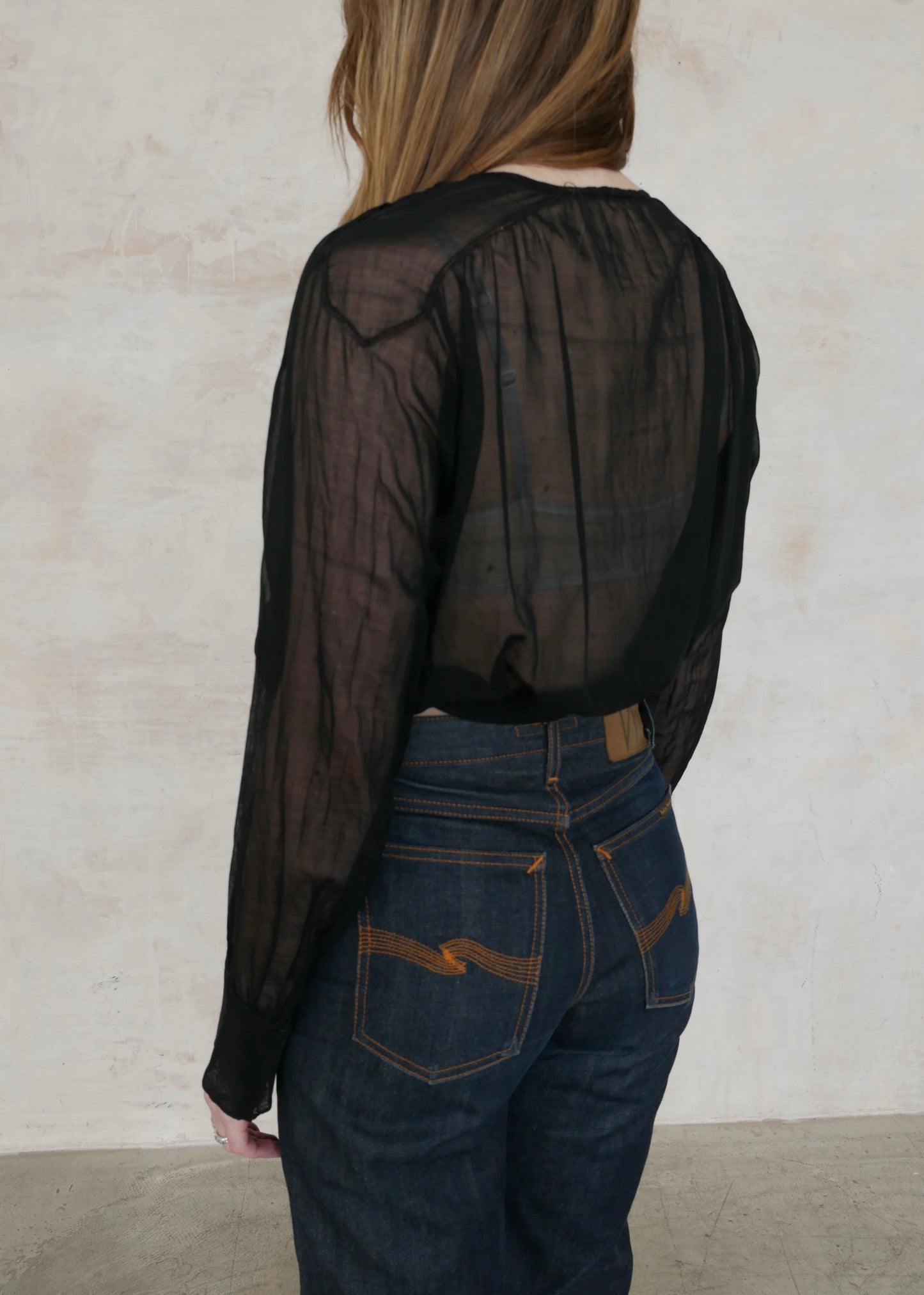 1900s Sheer Cotton Blouse
