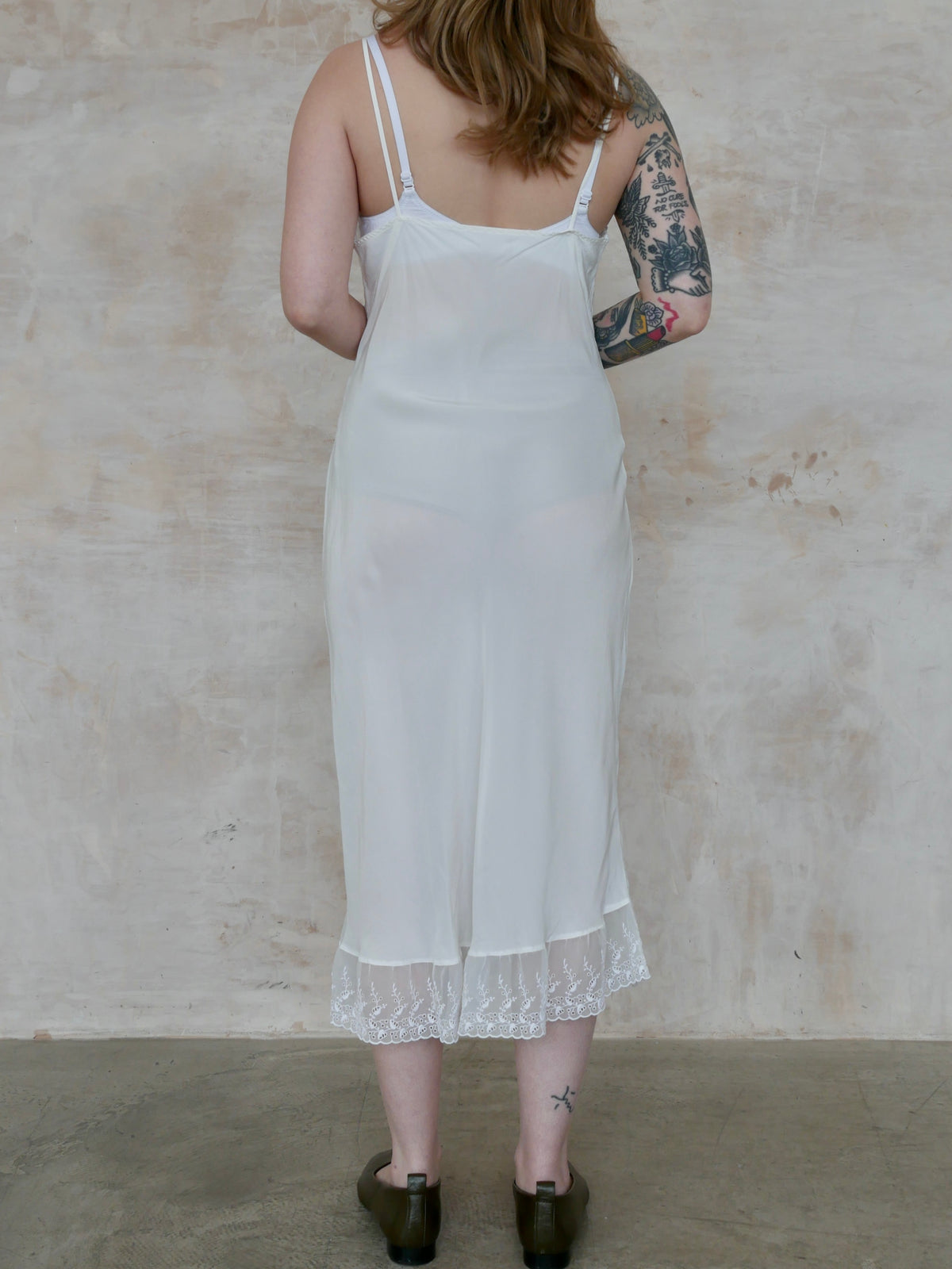 1950s 'St Michael' Semi Sheer White Slip