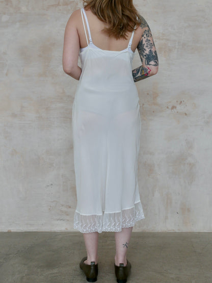 1950s 'St Michael' Semi Sheer White Slip