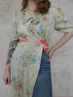 1940s Floral Housecoat