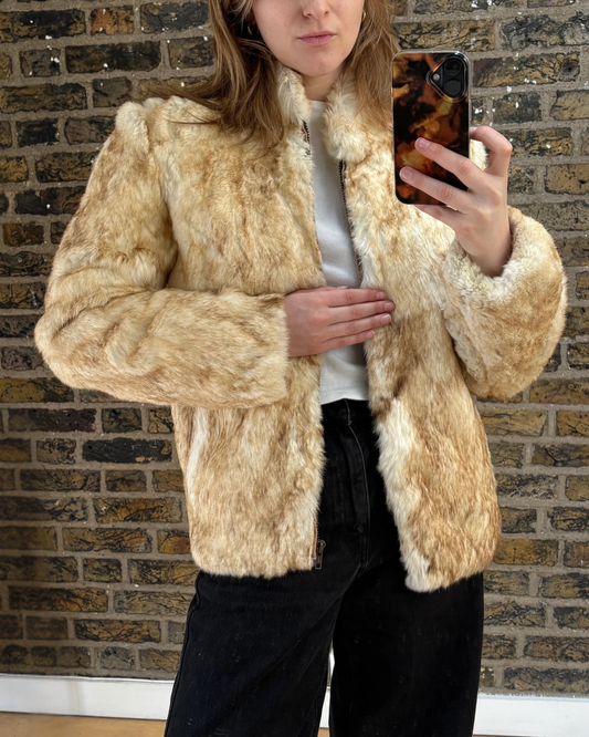 1970s Rabbit Fur Coat