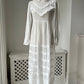 1900s Lawn Cotton Day Dress with Collar