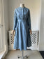 1940s 'Harrods' Chambray Workwear Nurses Dress