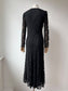 1930s Black Lace Evening Gown with Matching Bolero