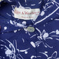1950s Cotton Navy Floral Day Dress
