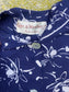 1950s Cotton Navy Floral Day Dress