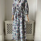 1940s Floral Seersucker Housecoat