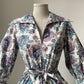 1940s Floral Seersucker Housecoat