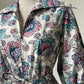 1940s Floral Seersucker Housecoat
