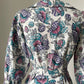 1940s Floral Seersucker Housecoat