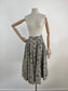 1950s Cotton Paisley Print Circle Skirt