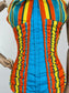 1950s Rainbow Stripe Cotton Swimsuit