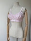 1950s 1960s Cotton Hand Dyed Lilac Longline Bralette