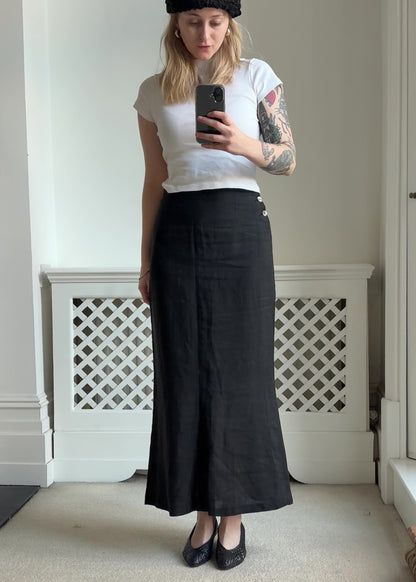 2000s Black 'Germano Zama' Skirt